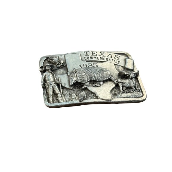 Vintage 1985 Texas Commemorative Limited Edition Belt Buckle Metal Western Desig - Picture 4 of 9
